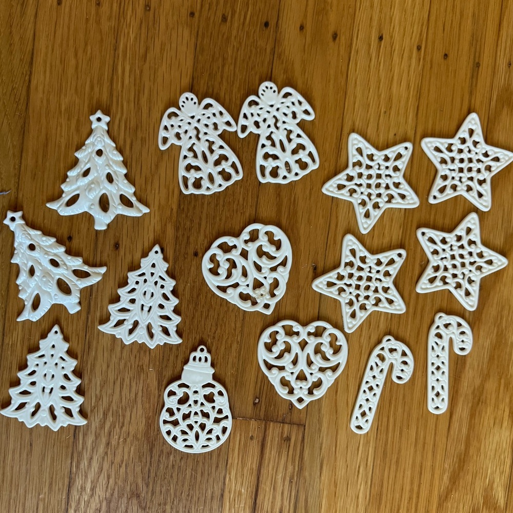 Set of Vintage Lenox ornaments
